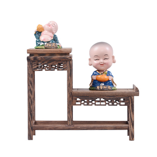 鸡翅木小博古架实木中式多宝阁茶壶架茶具架子置物架展示架古董架