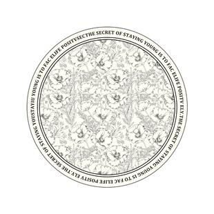 圆形地毯梳妆台化妆椅子地垫书房卧室转椅学习椅滑轮垫子摇椅脚垫