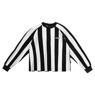 JOJO童装夏季新款男童长袖T恤中大童宽松洋气个性百搭短款上衣潮