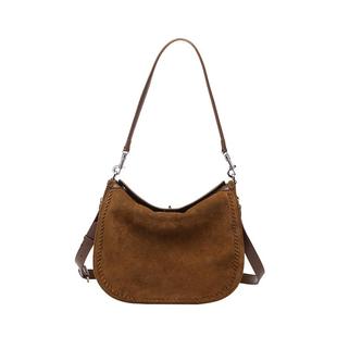 fed麂皮工艺牛皮反绒磨砂皮托特包HOBO腋下包单肩斜挎包BFA9494