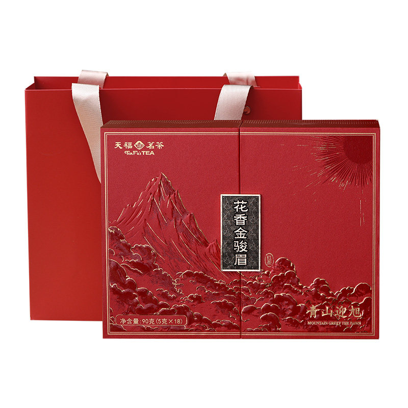 天福茗茶特级花香金骏眉茶叶礼盒
