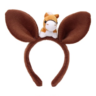 小马发箍可爱新年头饰搞怪马耳朵头箍马年节日活动装扮表演头饰