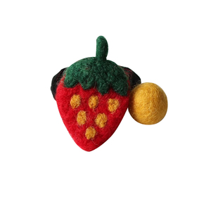 川野水果毛绒发圈简约扎马尾发绳网红可爱儿童头绳皮筋女扎头发饰