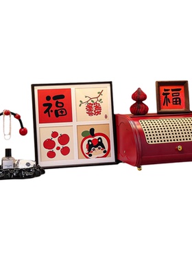 喜庆过年入户门玄关客厅装饰摆件