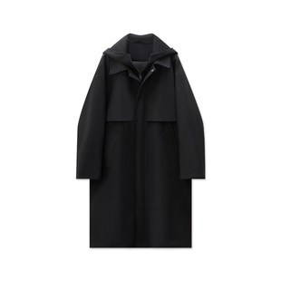 假两件设计中长款羽绒服男冬季保暖白鸭绒风衣外套男款2025年新款