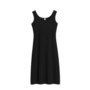 法式极简风无袖连衣裙女黑色修身显瘦夏2026新款包臀背心裙打底裙