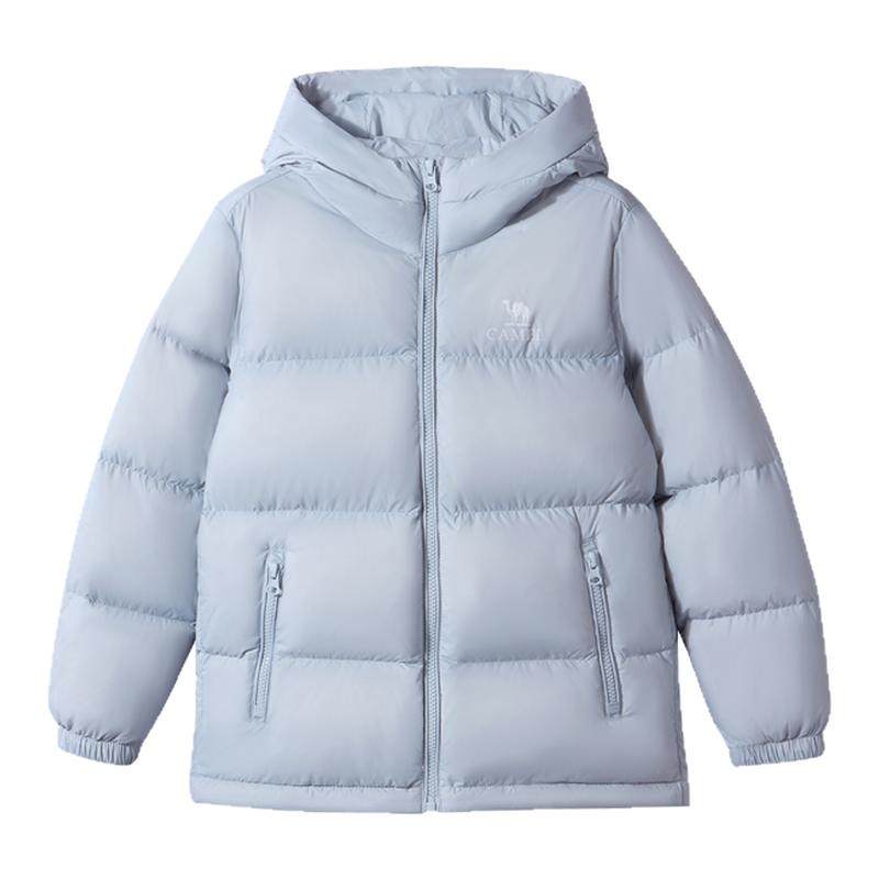 小骆驼儿童羽绒服2025冬季新款保暖女童连帽面服包男童羽绒服外套