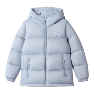 小骆驼儿童羽绒服2025冬季新款保暖女童连帽面服包男童羽绒服外套