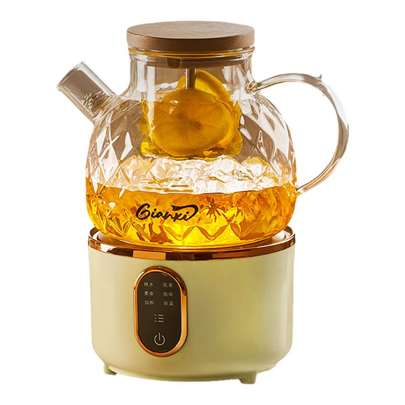 养生壶全玻璃磁吸花茶壶