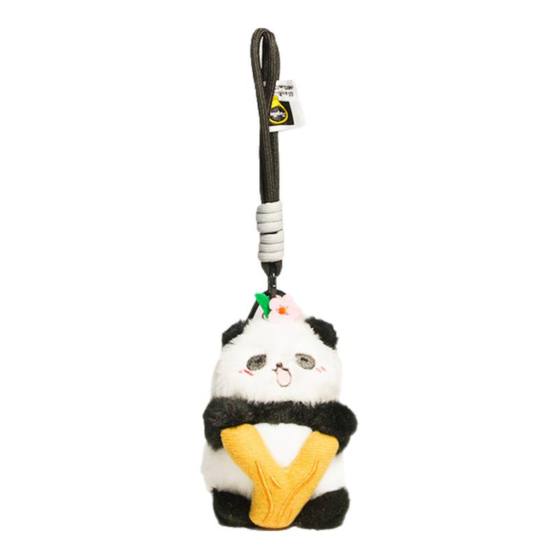 可爱熊猫玩偶毛绒钥匙扣挂件