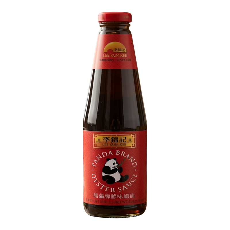 李锦记熊猫牌鲜味蚝油510g腌肉炒煮蘸料烹饪酱料色泽柔和质地幼滑
