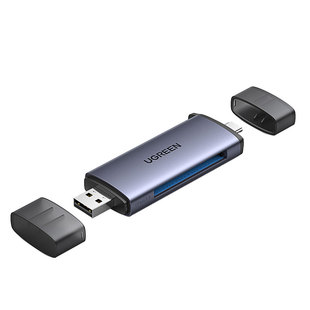 绿联USB3.0高速多功能读卡器typec转换CFast2.0存储卡电脑otg手机两用适用于尼康D4/D5单反D6相机D850佳能1DX