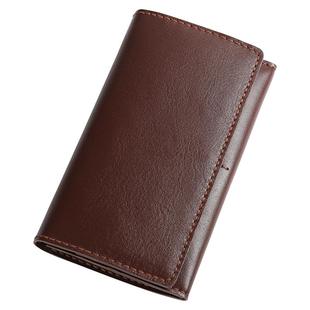 蠢小鱼手工礼物diy材料包送男友爸爸牛皮长款钱包男手拿包自制作