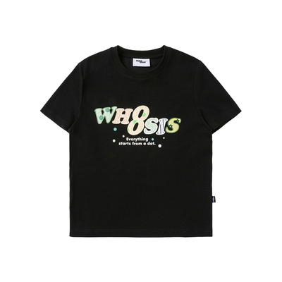 WHOOSIS（不知其名）波点贴布女款短袖T恤时尚休闲女士夏季宽松潮