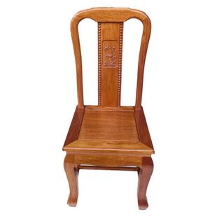 菠萝格木餐椅新中式全实木椅木饭桌椅纯木原木家用吃饭椅纯木椅