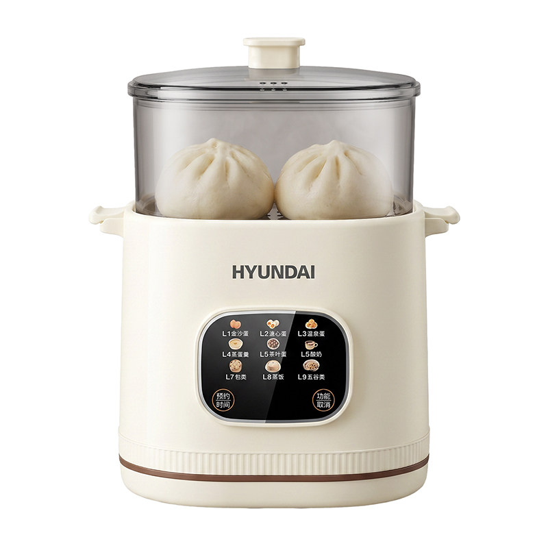 HYUNDAI韩国煮蛋器家用小型煮蛋蒸蛋可预约定时多功能鸡蛋神器