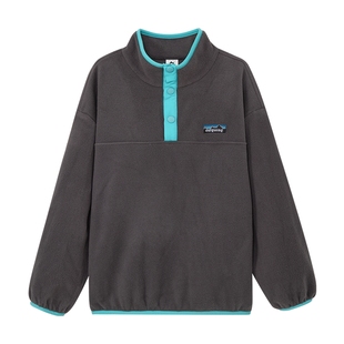 左西童装儿童摇粒绒外套男童加绒卫衣秋冬装2025新款大童冬季上装