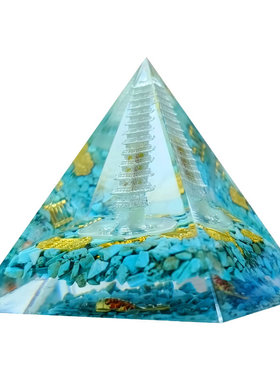 慈风阁水晶文昌金字塔塔定制摆件