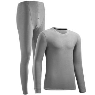 简云德绒发热加厚加绒保暖内衣男士羊毛蚕丝特厚秋衣秋裤套装冬季