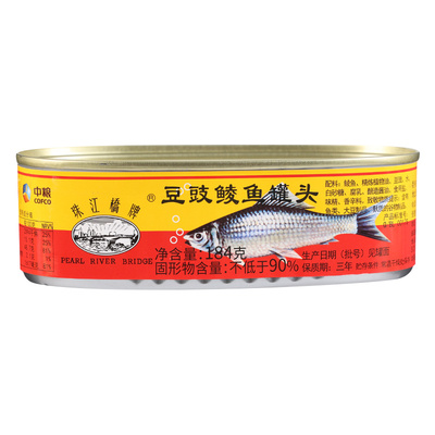 珠江桥豆豉鲮鱼罐头广东下饭菜