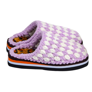 纯手工编织diy材料冰条线拖鞋冬季居家保暖棉拖鞋防滑耐磨勾鞋子