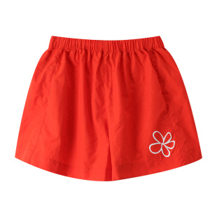 美式多巴胺彩色运动尼龙速干短裤女2025夏季新款潮流宽松休闲裤子