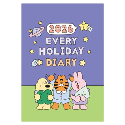 【爆】韩国7321全彩页卡通日程本