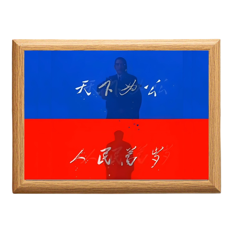 天下为公人民万岁爱国书房相框