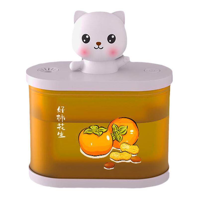 萌猫加湿器萌趣硅胶儿童梦幻卧室灯小夜灯办公桌用品