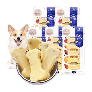 Natural Core狗零食鸡肉果蔬奶酪骨头营养蔬菜味高蛋白65g×5袋