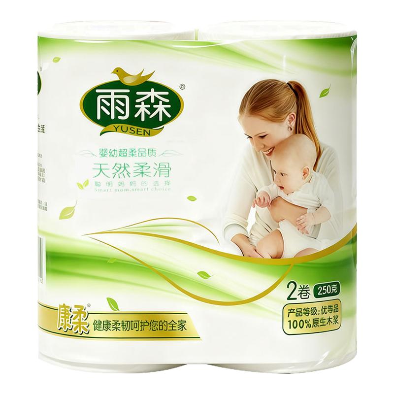 雨森天然柔滑妇婴双卷卷纸
