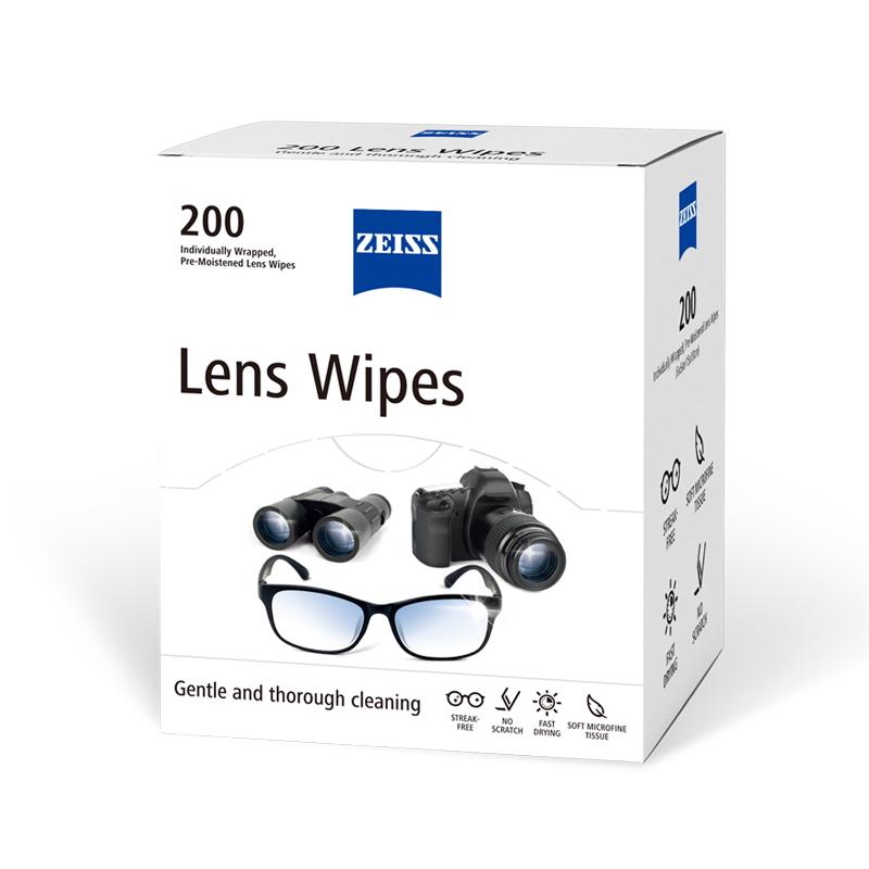 德国蔡司擦镜纸眼镜镜头手机电脑屏幕清洁湿纸巾200片×1盒除菌