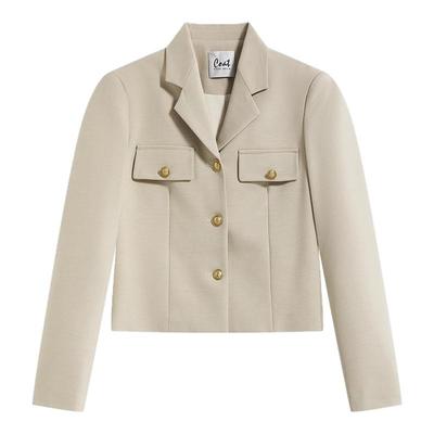 米色时尚白领西装套装