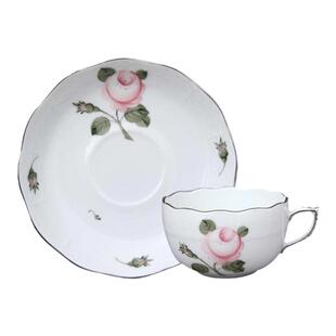 Herend海兰德赫伦匈牙利进口手绘铂金玫瑰(大)系列茶具英式下午茶