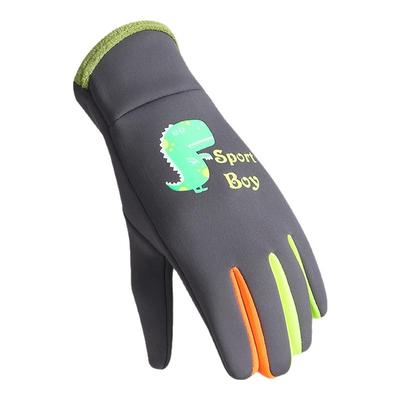 儿童秋冬户外骑行加绒手套