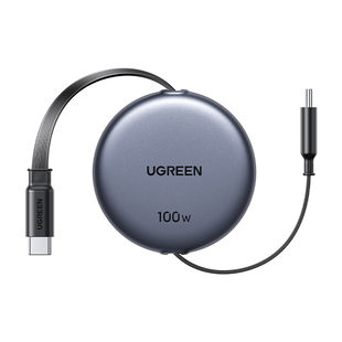 绿联双typec伸缩数据线适用苹果17/16iPhone15promax/华为手机充电线车载PD100W快充平板ipadair笔记本ctoc口