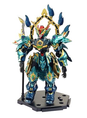森宝源灵战纪积木人拼装盲盒玩具