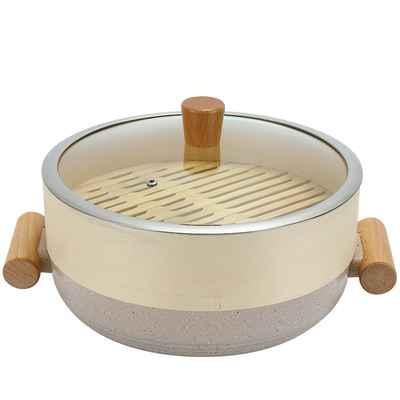 蒸汽火锅蒸汽海鲜锅电磁炉专用