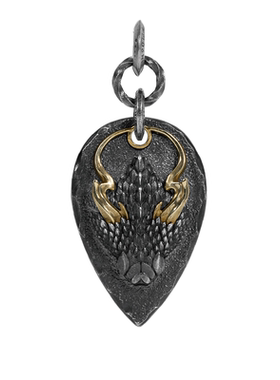 wuyin无垠混沌巨蛇925银复古吊坠