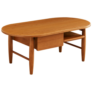 全友家居原木风樱桃木实木茶几轻奢高级感客厅家用阳台小桌子茶台