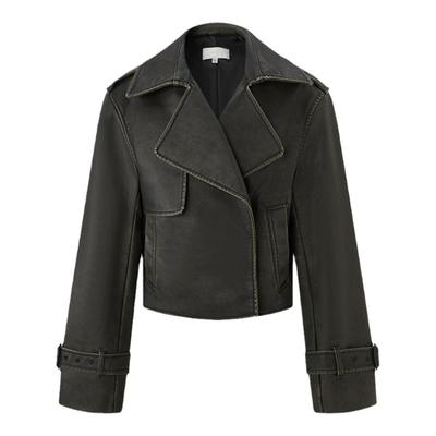 MOUSSY 秋季新品美式机车朋克摇滚皮质夹克外套010HAK30-0291