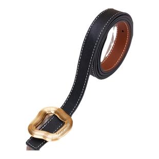 Songmont女士腰带双面自由搭配裤带设计师新款头层牛皮装饰皮带