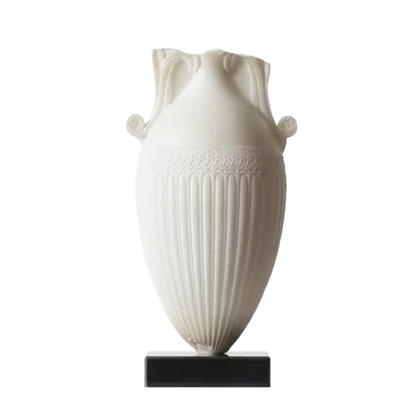 仿玉石复古高级感艺术花瓶装饰品