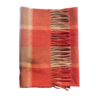 澳洲100%羊毛温暖红格围巾女英伦经典情侣款冬季保暖长款围脖两用