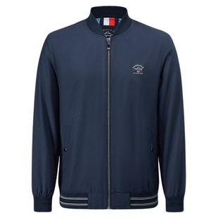 德鲨鲨鱼男装短款上衣外套2026春秋季新款休闲棒球领薄款夹克男