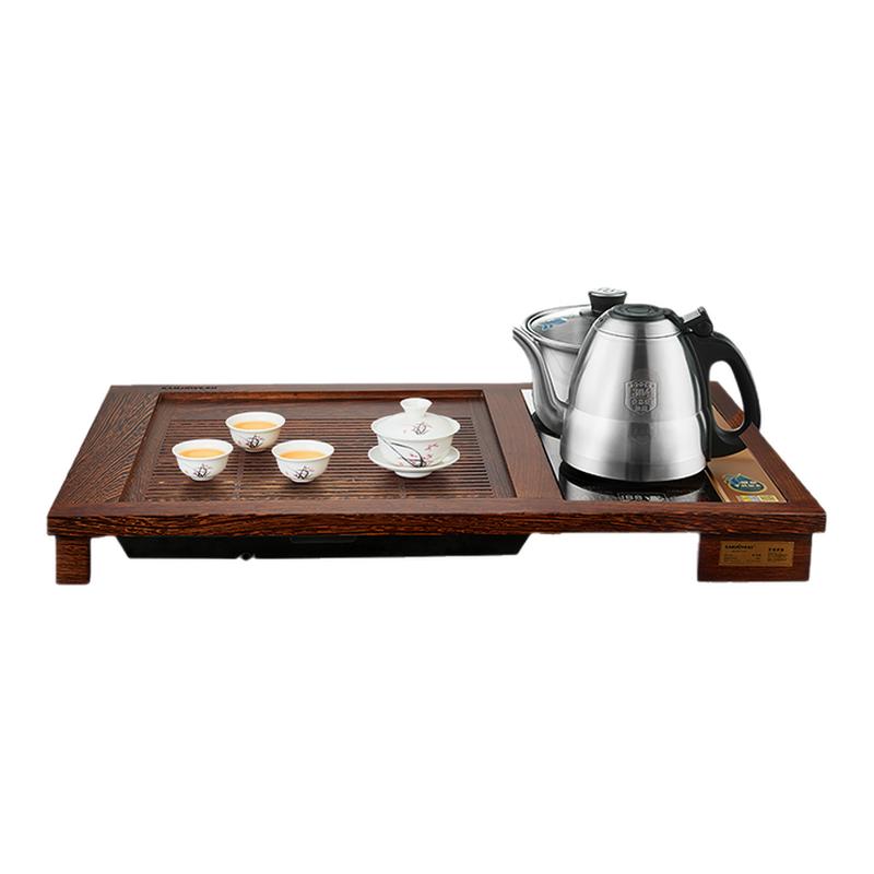 金灶实木茶盘家用功夫茶具套装