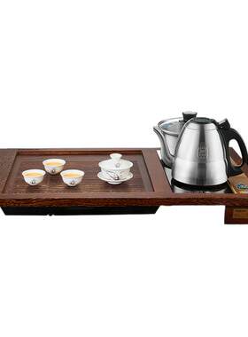 金灶实木茶盘家用功夫茶具套装