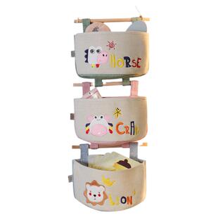 卫生间门后挂式收纳袋 布艺悬挂式卫生纸纸巾挂袋挂墙壁挂储物袋