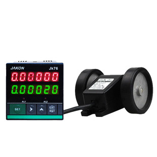 封边机计米器滚轮式高精度电子数显米码表计数器感应记米器JK7696