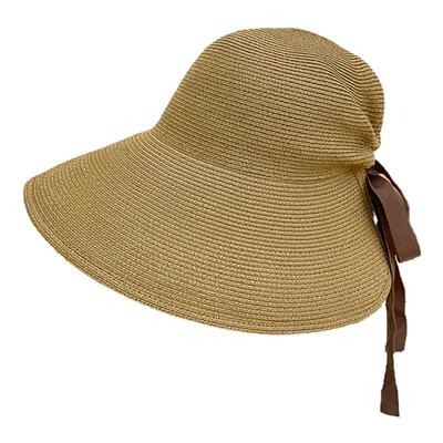 夏环绕式草帽系带遮阳防晒渔夫帽
